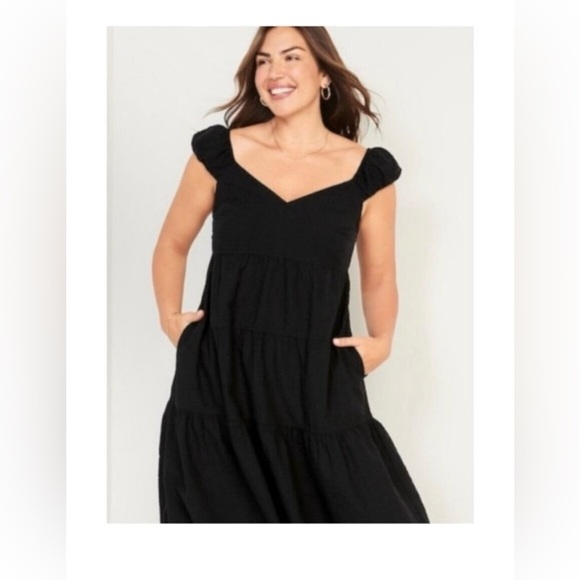 black collared dress Striped Long Sleeve Midi – PinkBlush Size:17-36-37 NPU-Xtian-202408 How To Wear Black